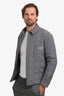 Christian Dior Grey Cannage Overshirt Jacket Size 49 Mens