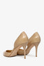 Jimmy Choo Beige Patent Leather 'Addison' d'Orsay Pumps Size 39