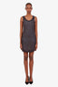 Brunello Cucinelli Grey Knit Monili Side Band Dress Size XS