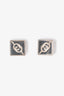 Gucci Sterling Silver GG Square Stud Earrings