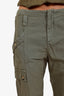 Ba&sh Green Cotton Cargo Straight Leg Pants Size 36