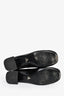 Prada Black Patent Leather Logo Block Square Toe Heels Size 42