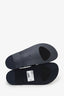 Pre-loved Chanel™ Blue Velvet Velcro CC Dad Sandals Size 39