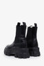 Prada Black Monolith Brushed Leather Chelsea Boots Size 36.5
