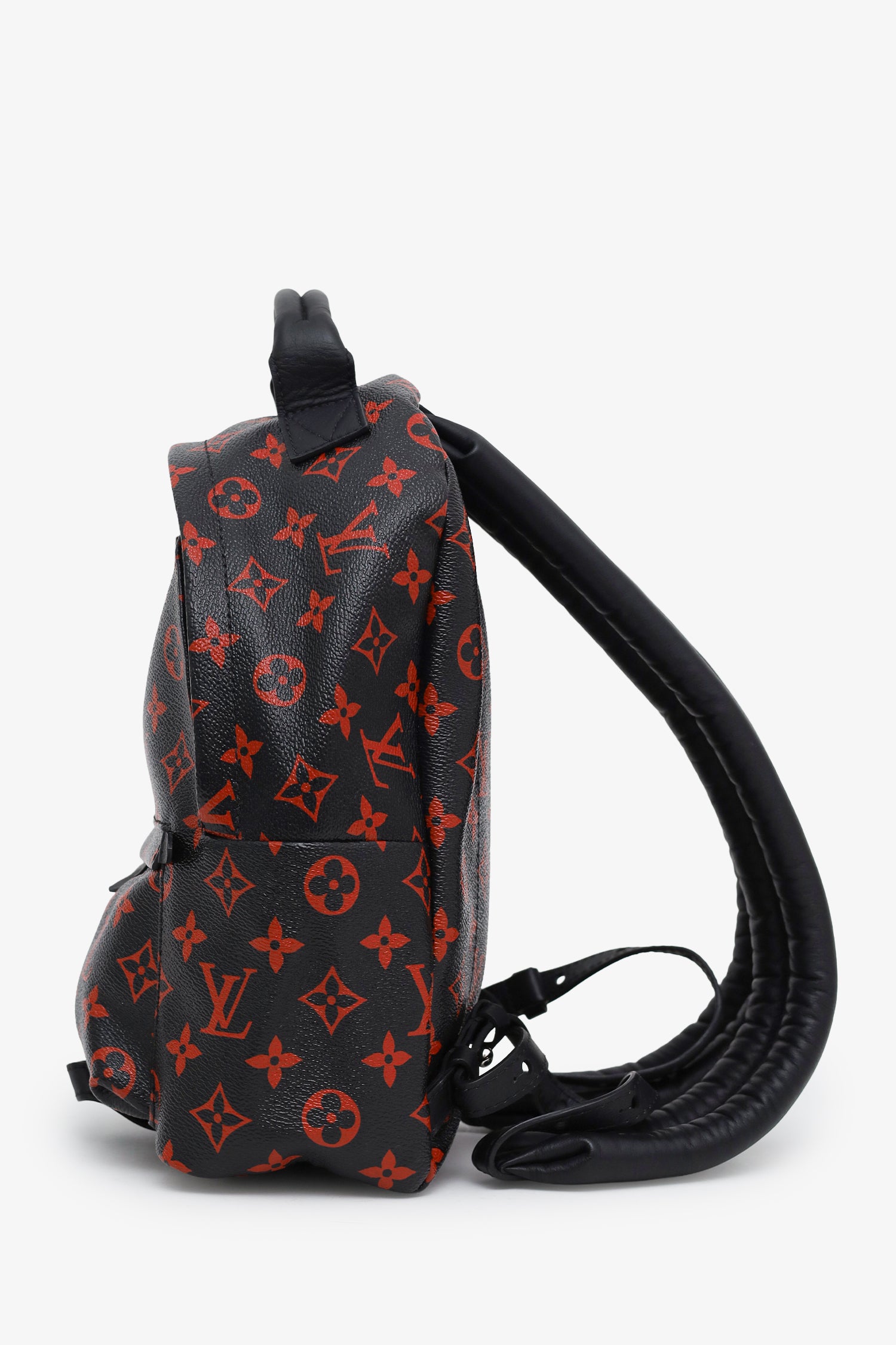 louis vuitton backpack palm springs monogram infrarouge pm black red Spring Bag THE CLOSET Fair Condition Louis Vuitton 2016 Black/Red Monogram