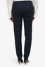Akris Punto Navy Blue Cotton Blend Tapered Trousers Size 4