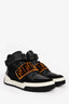 Fendi Black/White Zucca Print High-Top Sneakers Size 7 Men's
