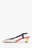 Roger Vivier Multicolour Patent Leather Belle Vivier 45 Slingback Pumps Size 37