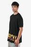 Givenchy Black Cotton Logo Front T-Shirt Size M Men's