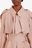 Burberry Silk Double Breasted Belted Coat Size 6