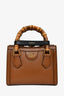Gucci Brown Leather Mini Diana Tote Bag