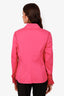 Escada Pink Crystal Button Down Shirt Size 42