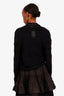 Salvatore Ferragamo Black Wool Blend Open Cardigan Size S