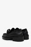 Louis Vuitton Black Leather Acrylic Chain 'Academy' Loafers Size 40
