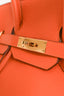 Hermès 2010 Orange Togo Leather Birkin 35