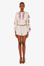 Reformation Beige Linen Shorts Size S