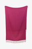 Burberry Purple Alpaca Silk Blend Scarf