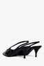 Saint Laurent Black Patent Tom 60 Slingback Heels Size 37.5