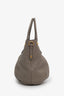 Prada Grey Leather Vitello Daino Shoulder Bag with Strap