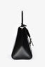 Delvaux Black Calfskin MM 'L'Humour' Brillant Top Handle with Strap