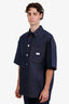 Gucci Blue Denim Oversized Short Sleeve Shirt with Web Label Size 48 Mens
