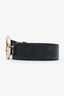 Gucci Black Leather GG Monogram Belt Size 85/34