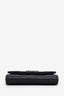 Pre-loved Chanel™ 2024 Black Quilted Lambskin Flap Crystal CC Card Holder Wallet