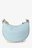 Fendi Blue Leather Small Fendigraphy Bag with Strap