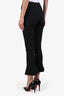 Isabel Marant Black Cotton Fitted Flared Pants Size 36