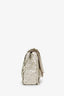 Pre-loved Chanel™ 2011-12 Cream Sequin Classic Mini Rectangle Single Flap