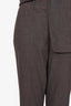 Jil Sander Grey Single Breasted Blazer Jacket + Pant Set Size 36