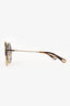 Chloe Tortoise Octagon '132' Sunglasses