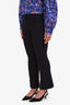 Derek Lam 10 Crosby Navy Blue Cotton Flared Trousers Size 8