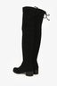 Stuart Weitzman Black Suede Lowland Over the Knee Boots Size 36.5
