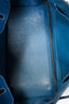 Hermès 2003 Clemence Leather Bleu de Galice Birkin 35