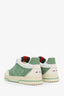 Baskets Gucci GG en toile verte et cuir, pointure 7,5 homme