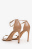 Stuart Weitzman Nude Patent Leather Strappy Heels Size 12