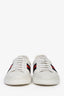 Gucci x Disney White Leather Tiger Web Sneakers Size 12 Mens