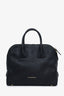 Burberry Black Grained Leather Greenwood Medium Bowling Bag with Strap