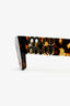Miu Miu Brown Tortoise Logo Sunglasses