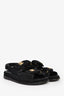 Pre-loved Chanel™ Black Pearl Detail Dad Sandals Size 38.5C