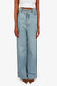 Loewe Blue High Rise Wide Leg Customized Jeans Size 38