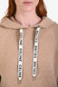 Celine Beige Cashmere Hoodie Sweater Size S