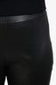 Rosetta Getty Black Lambskin Flared Pants Size 14