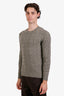 Ralph Lauren Purple Label Green Cashmere Crewneck Sweater Size M Mens