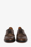 Maison Margiela Brown Leather Cut-Out Oxfords Size 41 Men's