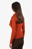 Hermès Orange Cashmere Silk Sweater Size 38