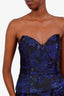 Bariano Blue/Black 'Cosmos' Midi Dress Size M
