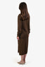 Lemaire Brown 'Trompe L'oeil' Maxi Dress Size M