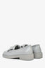Pre-loved Chanel™ Grey Quilted Leather Turnlock CC Loafers Size 38C
